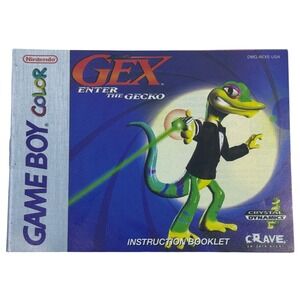 Gex Enter the Gecko Nintendo Game Boy Color Instruction‎ Booklet Manual
